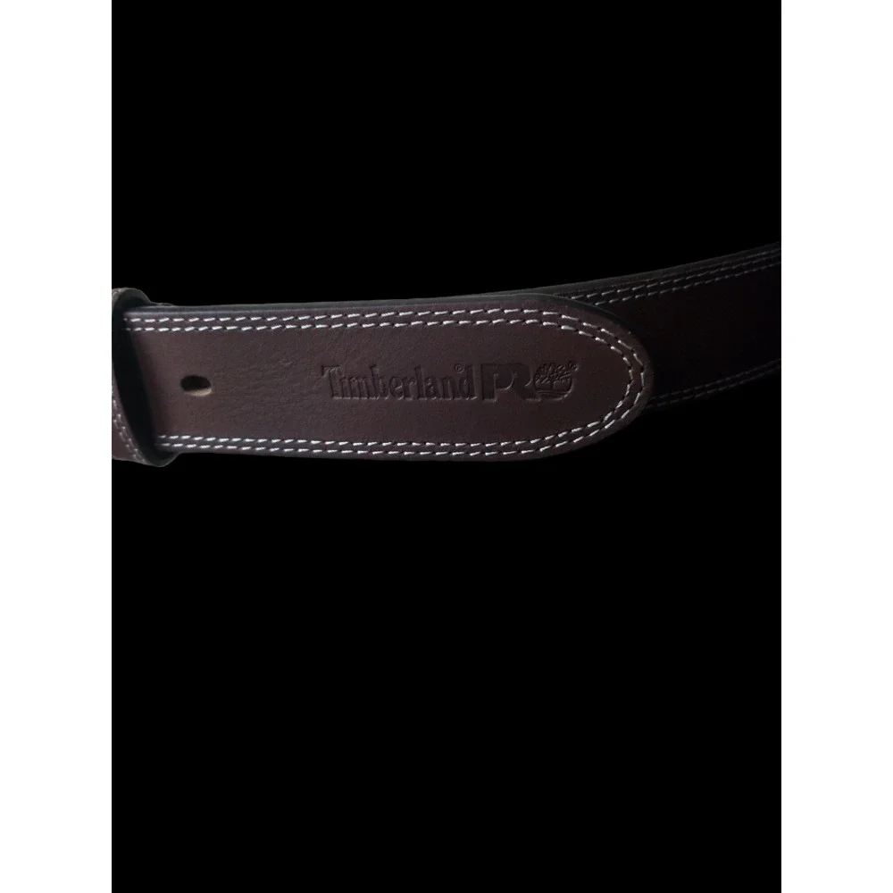 Timberland Brown Leather Belt Size 32